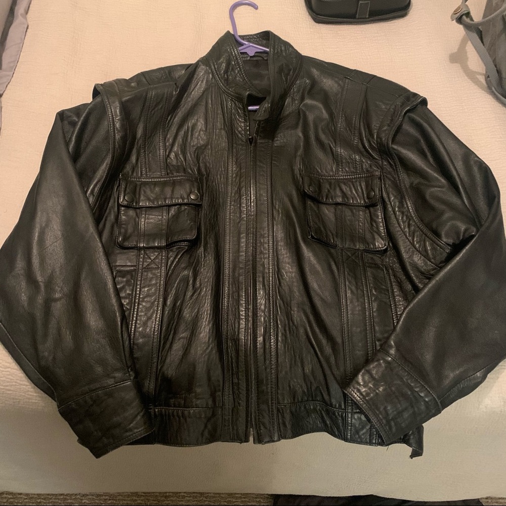 Leather jacket